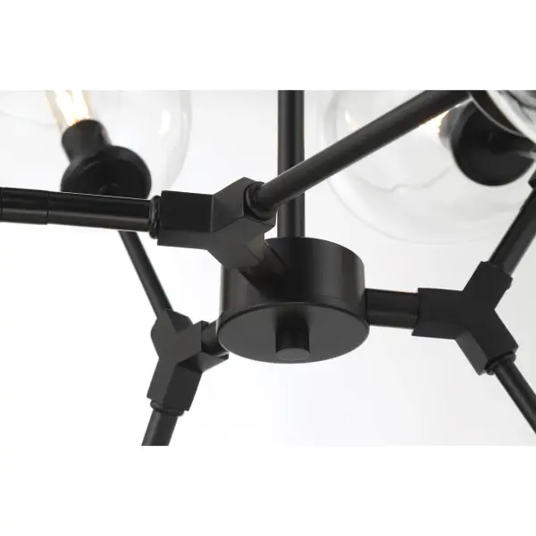 Nexpo 9-Light Chandelier in Coal Black - Image 2