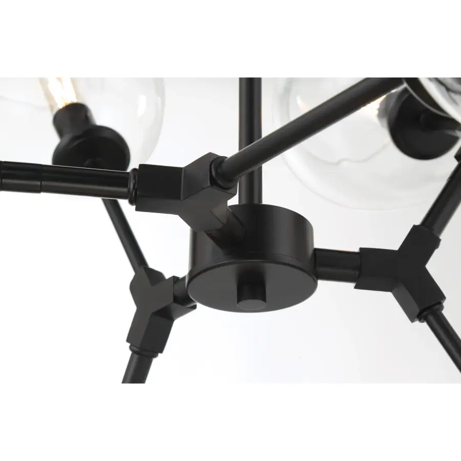 Nexpo 9-Light Chandelier in Coal Black - Image 2