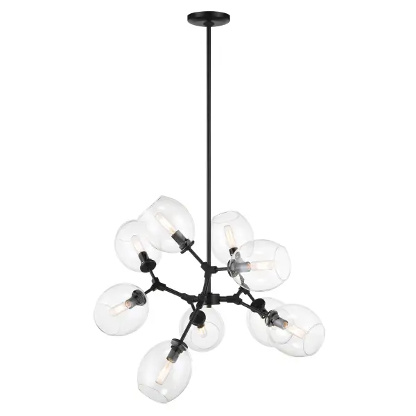 Nexpo 9-Light Chandelier in Coal Black - Image 3