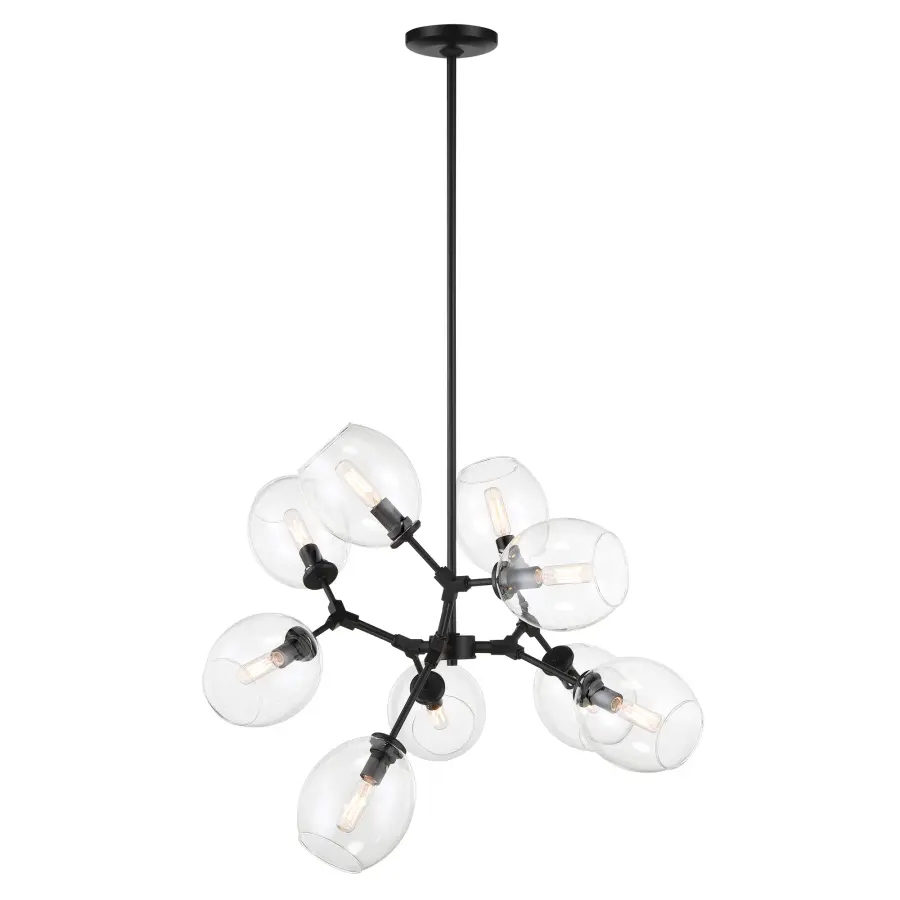 Nexpo 9-Light Chandelier in Coal Black - Image 3