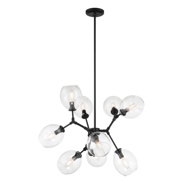 Nexpo 9-Light Chandelier in Coal Black - Image 4