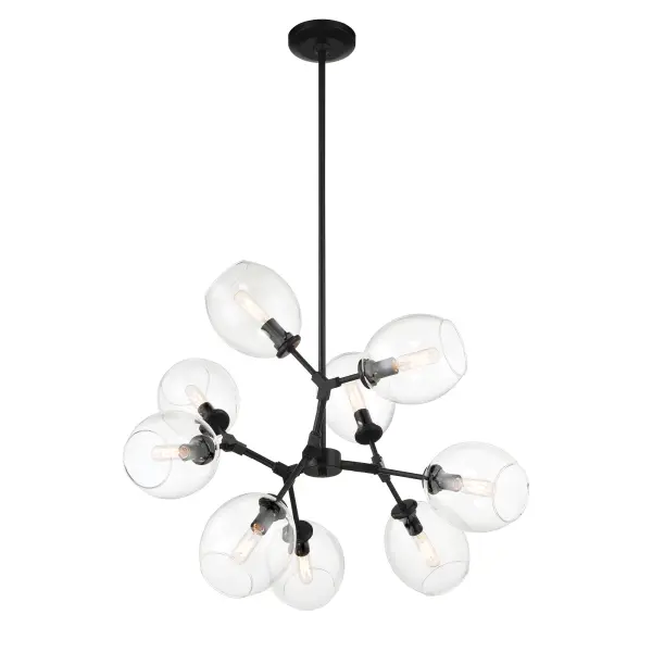 Nexpo 9-Light Chandelier in Coal Black - Image 5