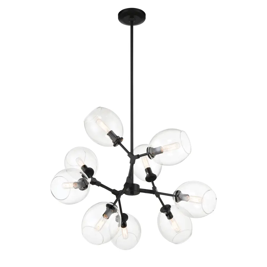 Nexpo 9-Light Chandelier in Coal Black - Image 5