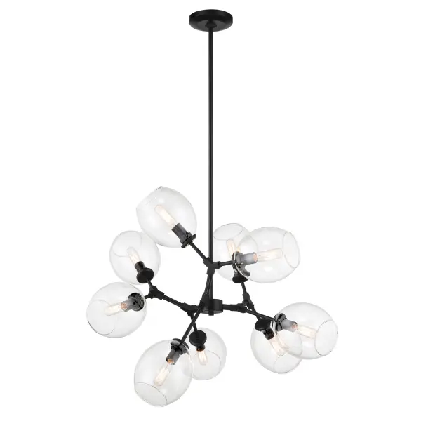 Nexpo 9-Light Chandelier in Coal Black - Image 6