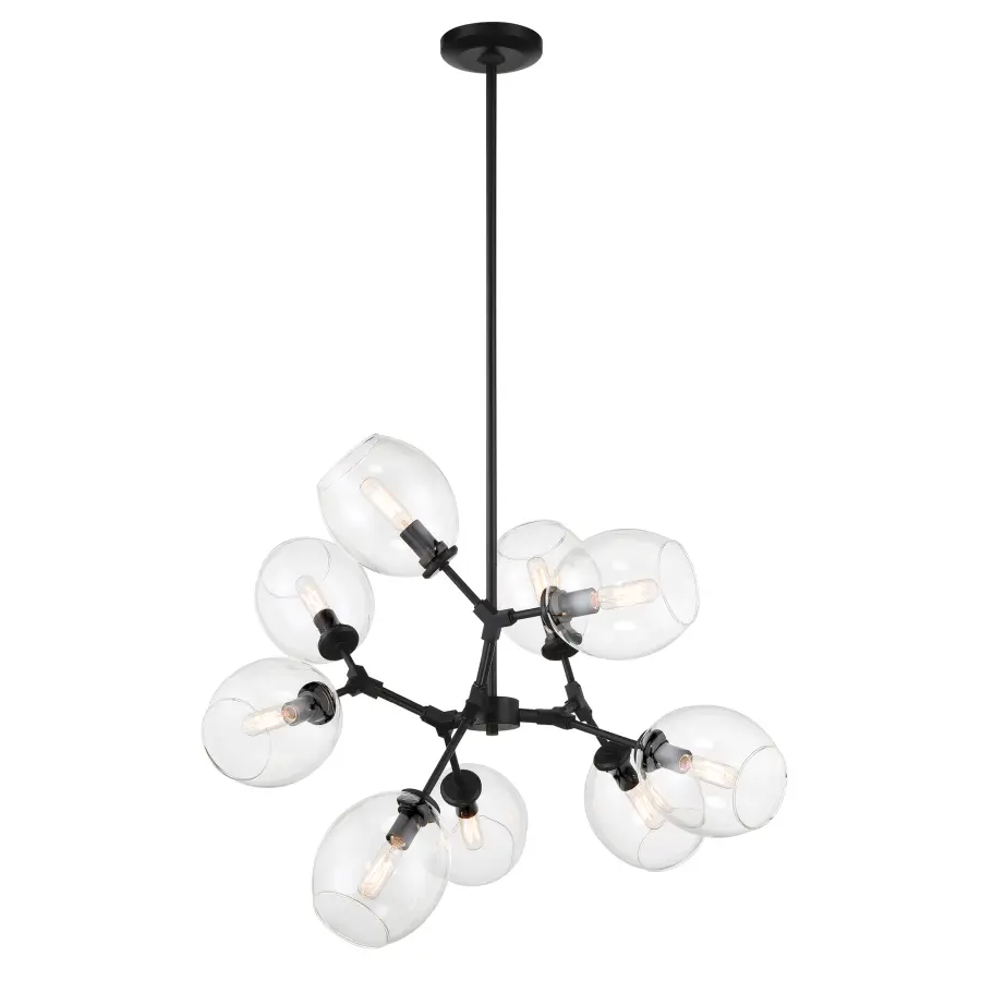 Nexpo 9-Light Chandelier in Coal Black - Image 6