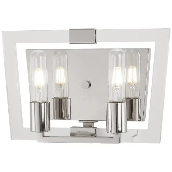 Crystal Chrome 2-Light Bath Vanity Light