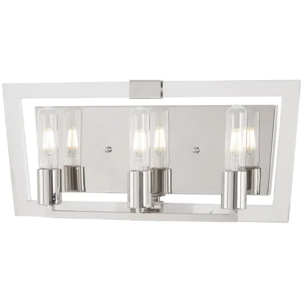 Crystal Chrome 3-Light Bath Vanity Light