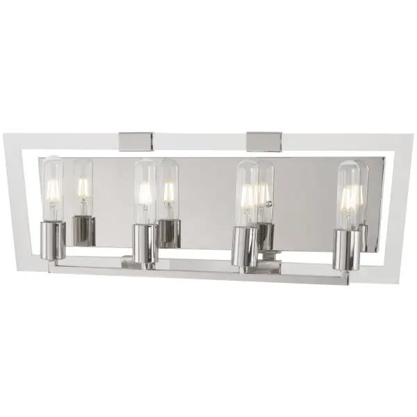 Crystal Chrome 4-Light Bath Vanity Light