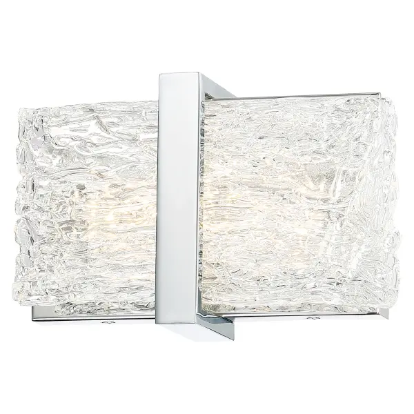 The Forest Ice II combines traditional elegance with modern LED efficiency. Its clear artisan glass and polished chrome finish deliver timeless style, while 498 lumens and 93 CRI ensure excellent light quality for grooming tasks.