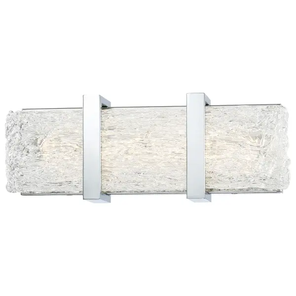The Forest Ice II combines traditional elegance with modern LED efficiency. Its clear artisan glass and polished chrome finish deliver 999 lumens with exceptional 93 CRI color rendering, perfect for grooming tasks.