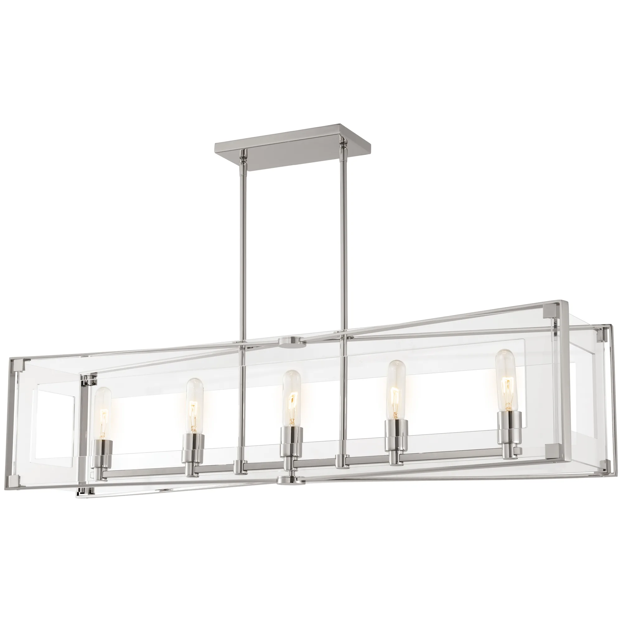 Crystal Clear 5-Light Island Chandelier