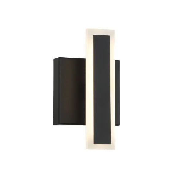The Edge LED Wall Sconce combines minimalist modern design with practical integrated LED technology. Its compact 8.25" profile and coal black finish make it ideal for contemporary spaces requiring efficient task or ambient lighting.
