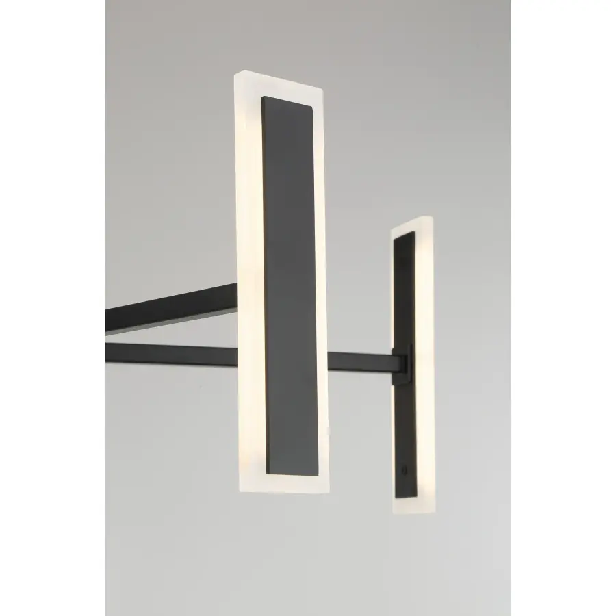 Edge 5-Light LED Chandelier in Coal Black - Image 2