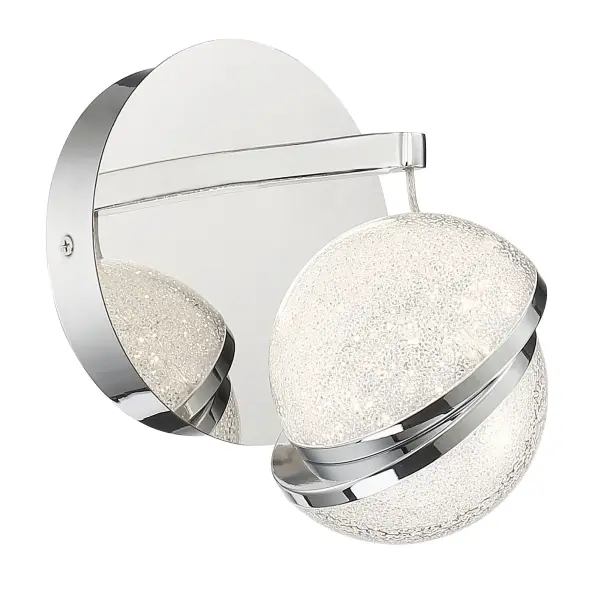 Silver Slice LED Bath Light