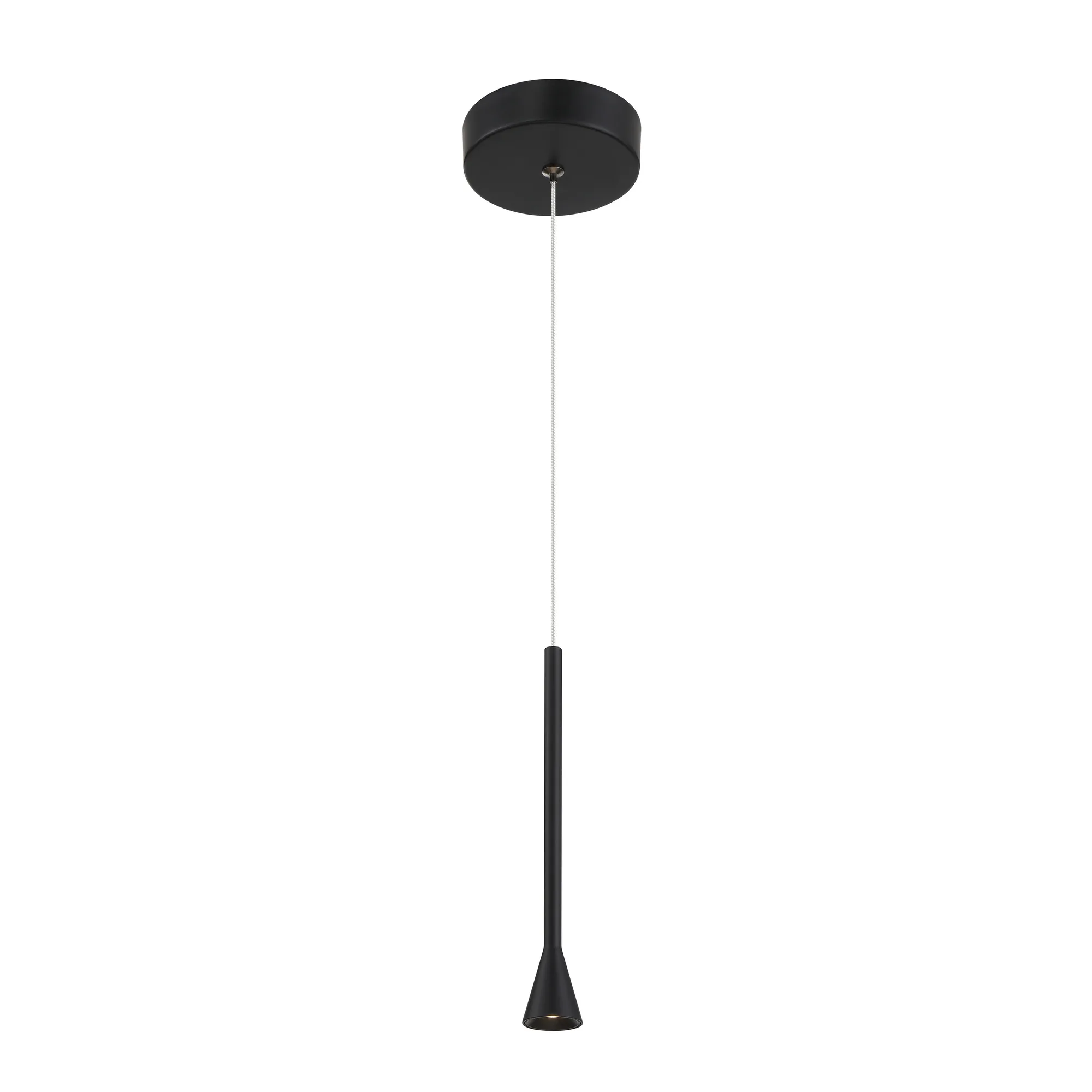 Piccolo 1-Light LED Mini Pendant in Coal Black