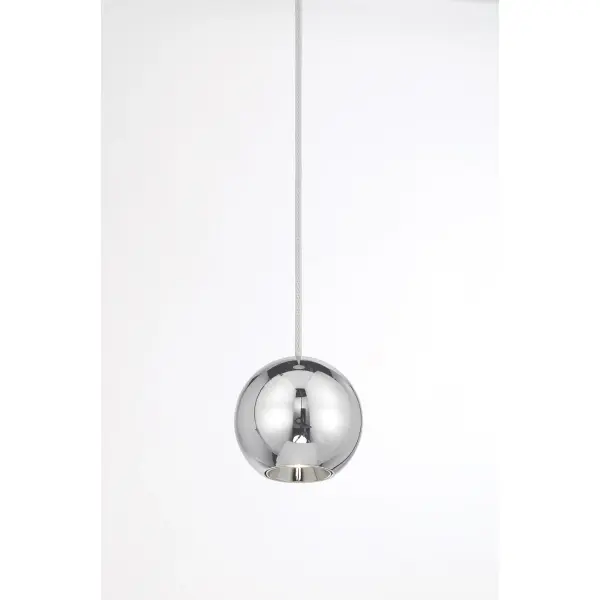 The Itty mini pendant delivers focused LED illumination in an ultra-compact 2-inch design. Its sleek chrome finish and modern aesthetic make it ideal for multiples over islands or as accent lighting in tight spaces. - alternate view