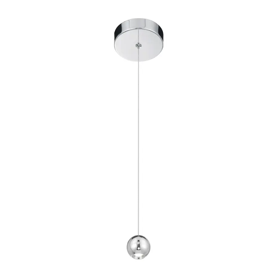 Itty 1-Light LED Mini Pendant in Chrome - Image 3