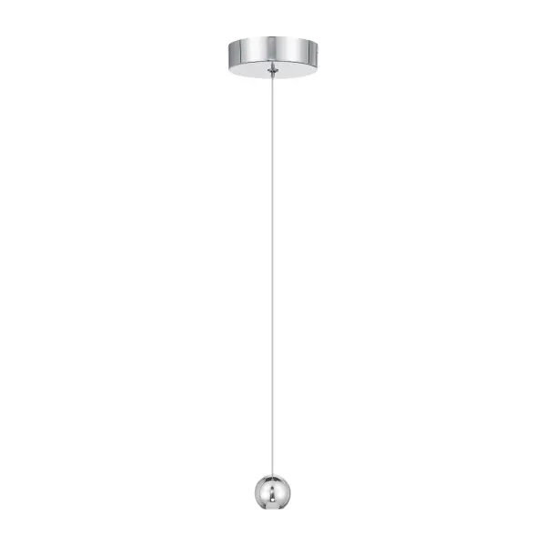 Itty 1-Light LED Mini Pendant in Chrome - Image 4