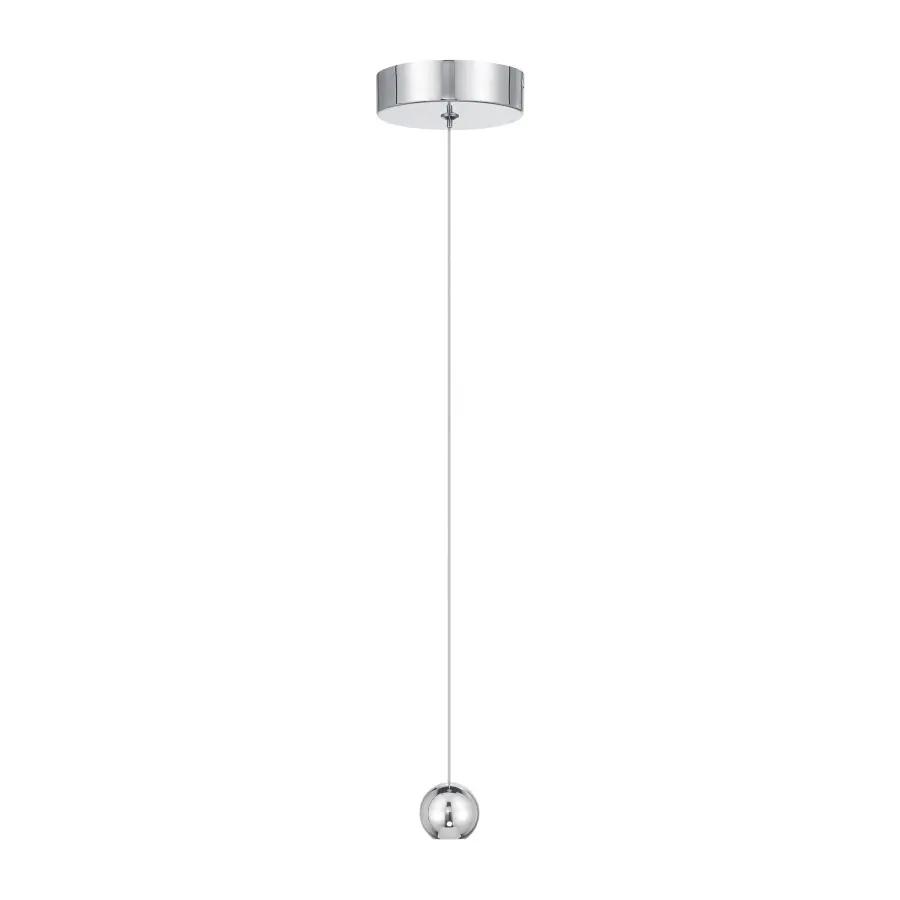 Itty 1-Light LED Mini Pendant in Chrome - Image 4