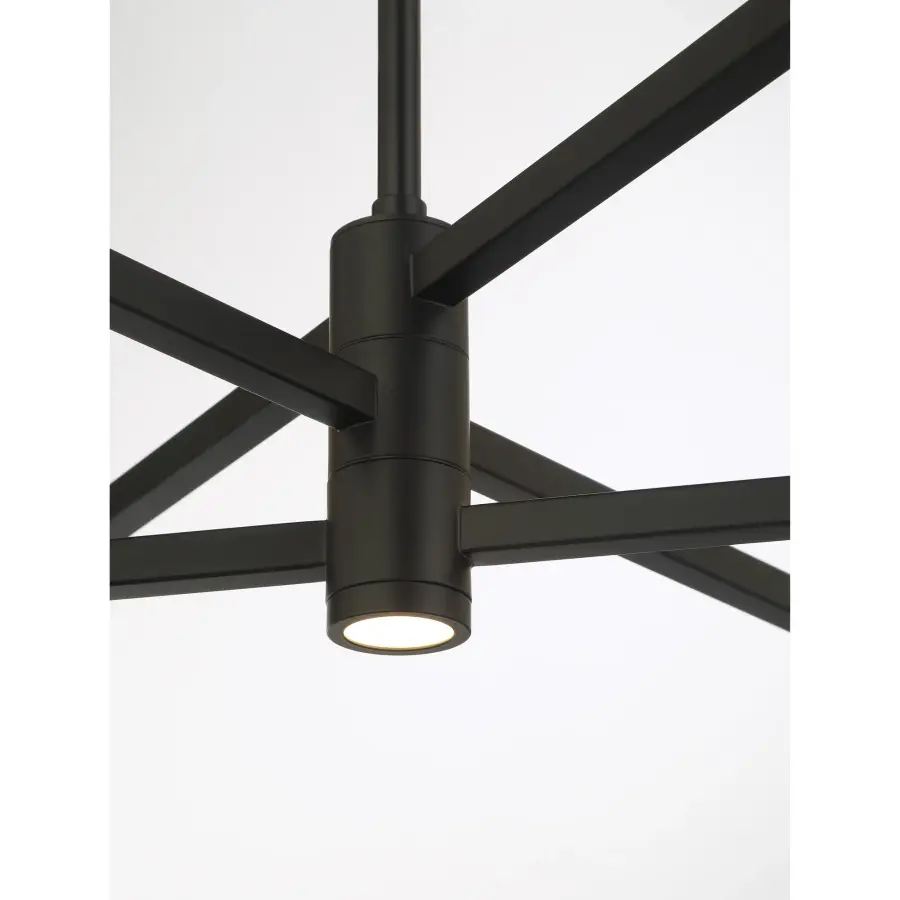 Articular 6-Light LED Chandelier with Rotating Arms - Image 2