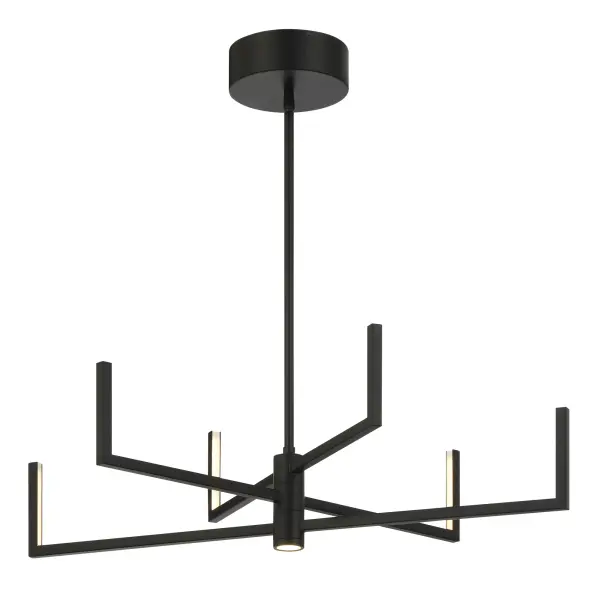 Articular 6-Light LED Chandelier with Rotating Arms - Image 5