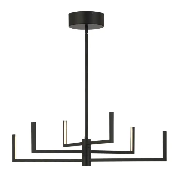 Articular 6-Light LED Chandelier with Rotating Arms - Image 6