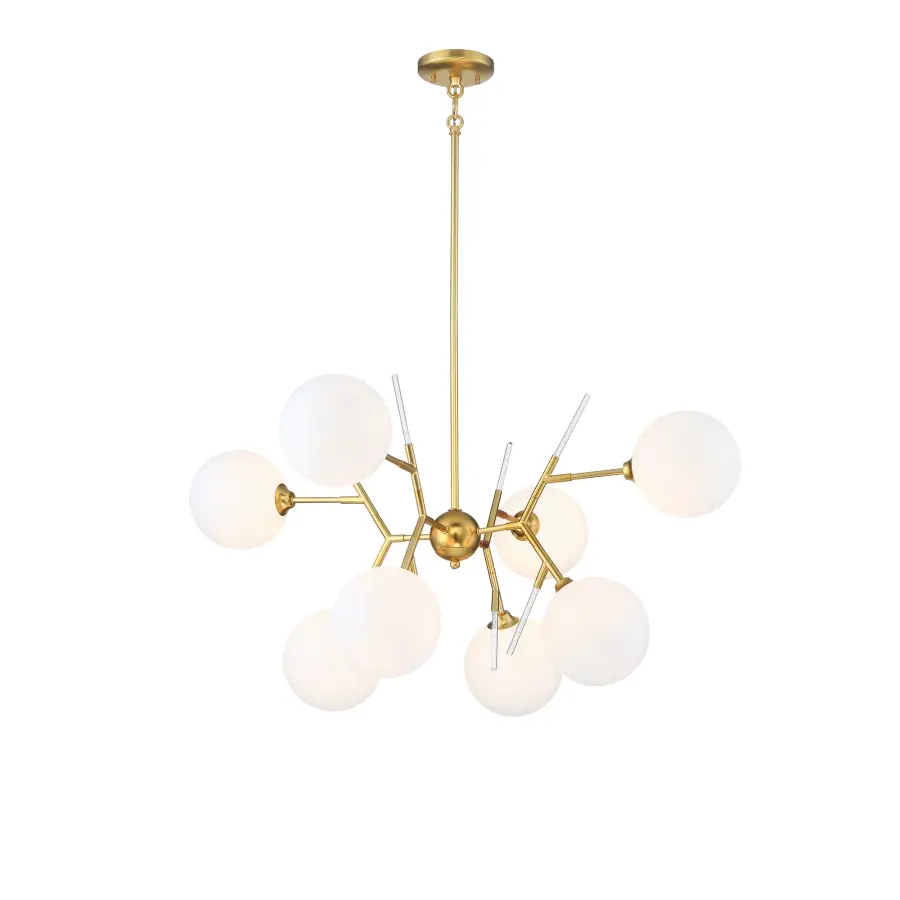 Polares 8-Light Chandelier in Honey Gold