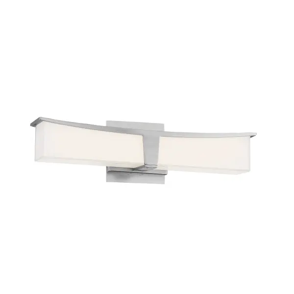 The Plane LED Bath Light combines contemporary minimalist design with practical functionality. Its 18-inch width and brushed nickel finish deliver modern elegance, while integrated LED technology provides bright, energy-efficient illumination.