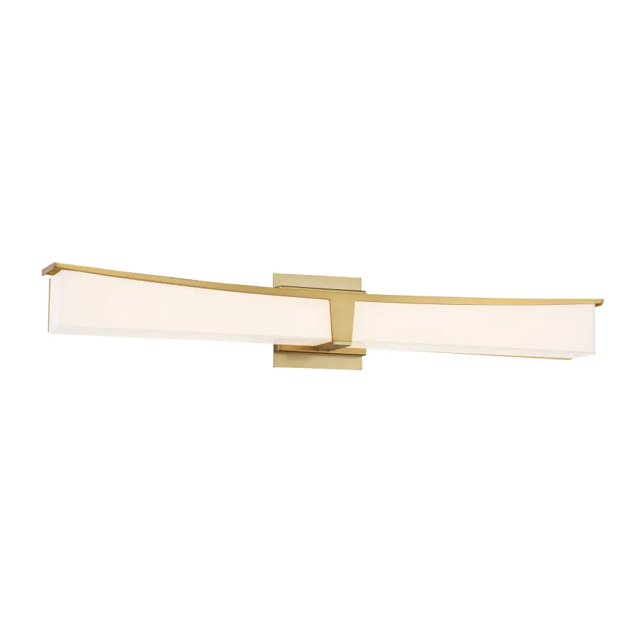 Plane 1-Light LED Bath Light in Honey Gold