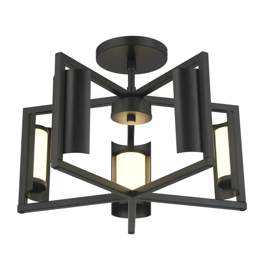 Sleek Modern Flush Mount with High-CRI LED for Intimate Spaces - Image 1