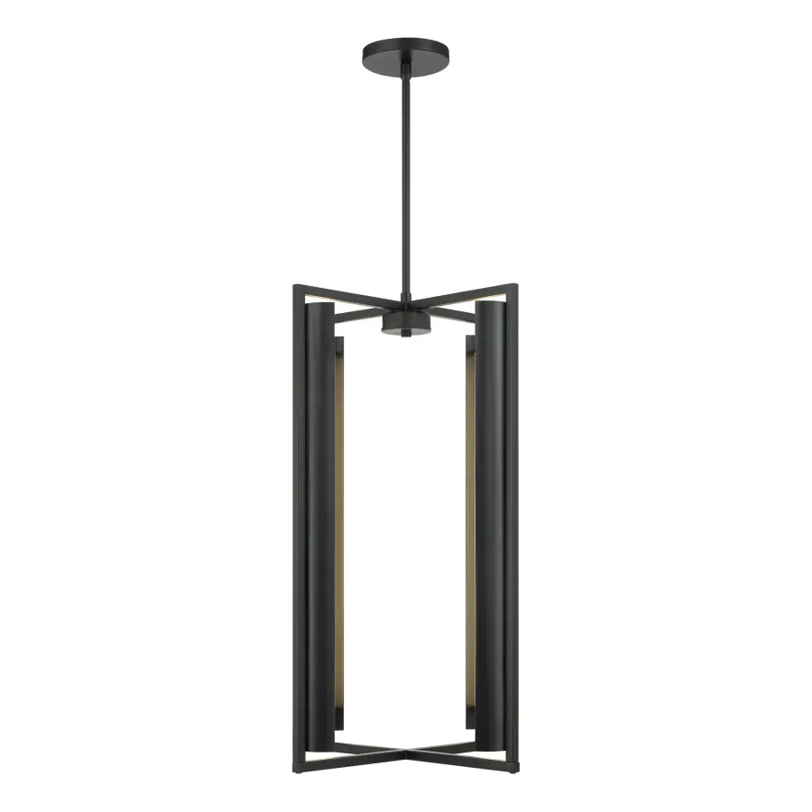 Modern 4-Light LED Pendant with High-CRI Etched Glass Shades - Image 5