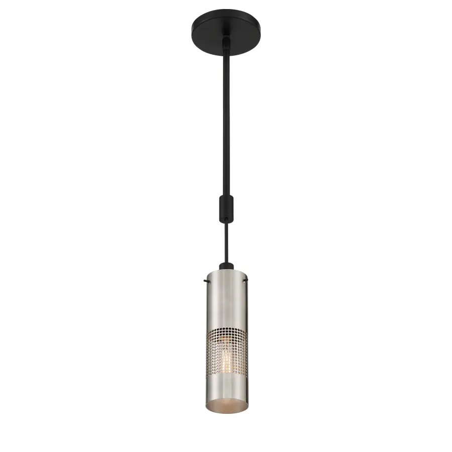 Compact Industrial-Modern Mini Pendant with Geometric Grid Design - Image 1
