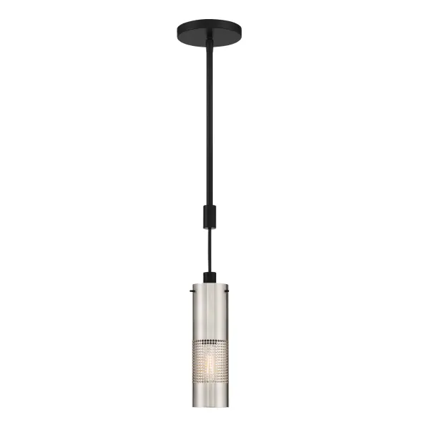 Compact Industrial-Modern Mini Pendant with Geometric Grid Design - Image 3