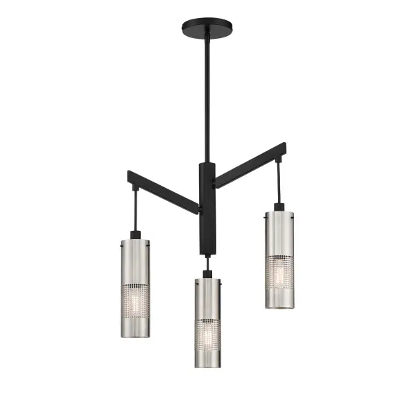 Modern Industrial Grid Design with Mixed Metal Finish - Image 4