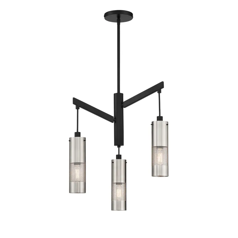 Modern Industrial Grid Design with Mixed Metal Finish - Image 4