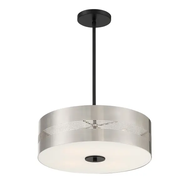 Grid 3 Four-Light Semi-Flush Mount Pendant - Image 6