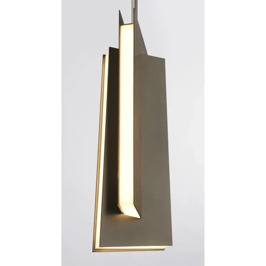 Sleek Modern Pendant Blending Industrial Metal with Warm Wood Accents - Image 2