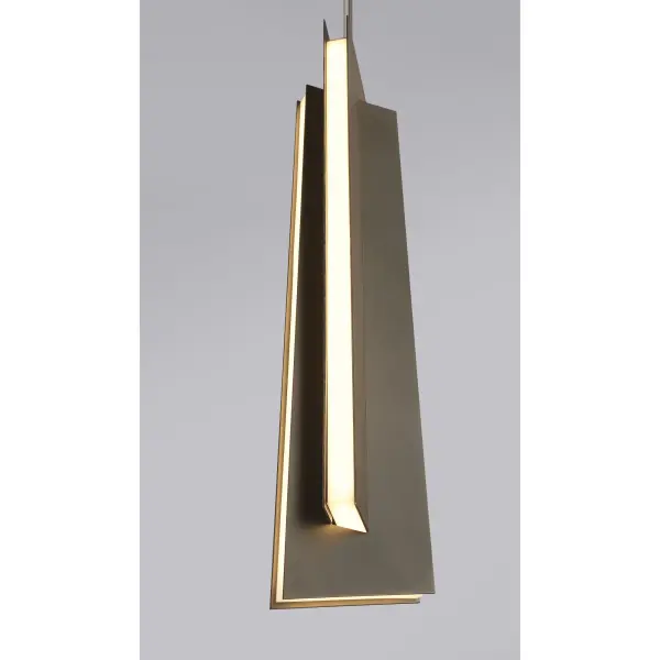 Sleek Modern Pendant Blends Industrial Metal with Warm Wood Accents - Image 2