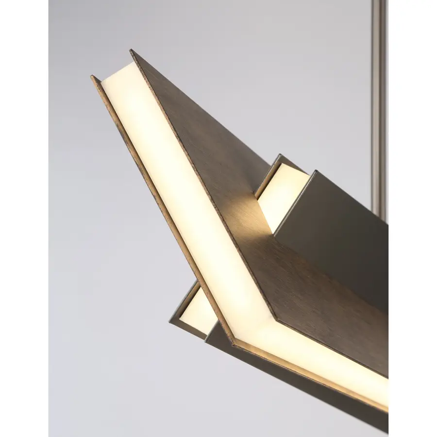 Sleek Modern Linear LED with Warm Wood Accent & ADA Compliance - Image 3