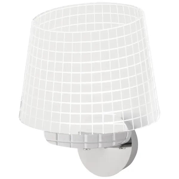 This sleek transitional wall sconce combines chrome finish with acrylic shading for clean, contemporary illumination. Integrated LED technology delivers 471 lumens with exceptional 95 CRI color rendering and dimmable control.