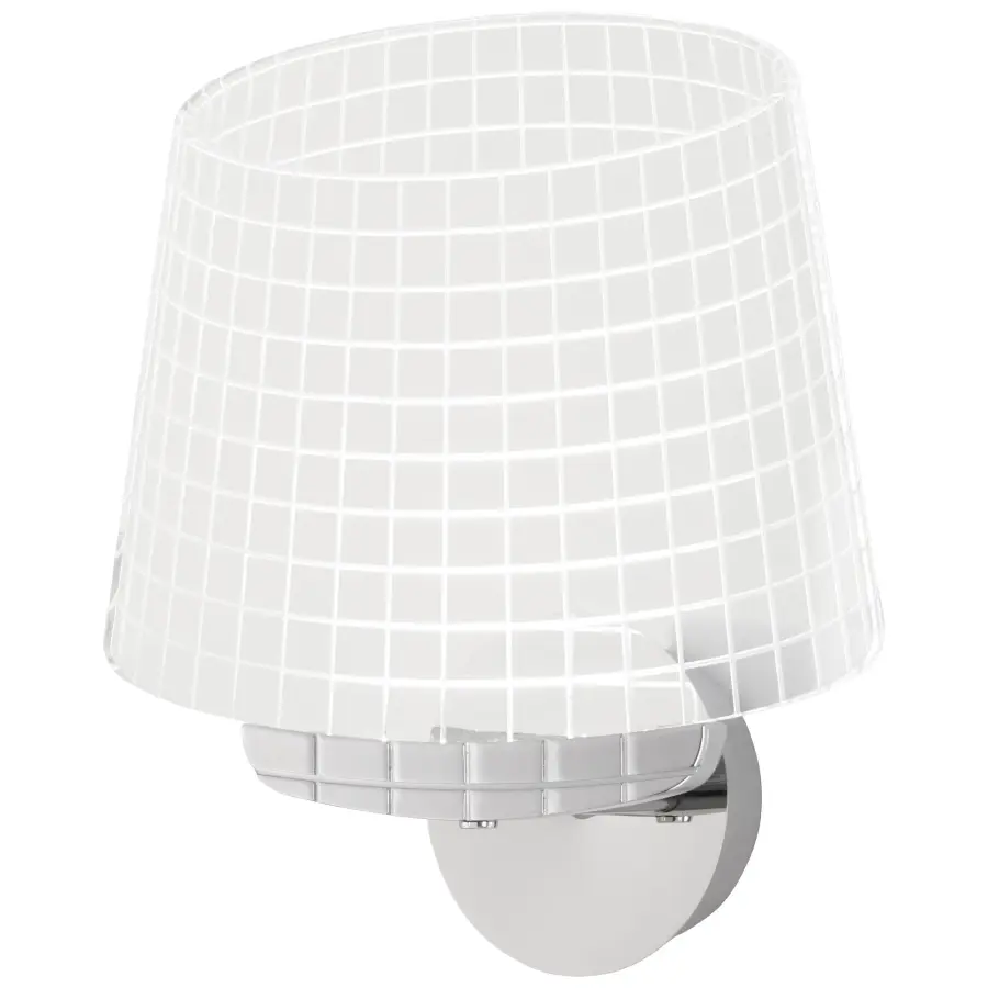 Chrome LED Wall Sconce with Acrylic Shade