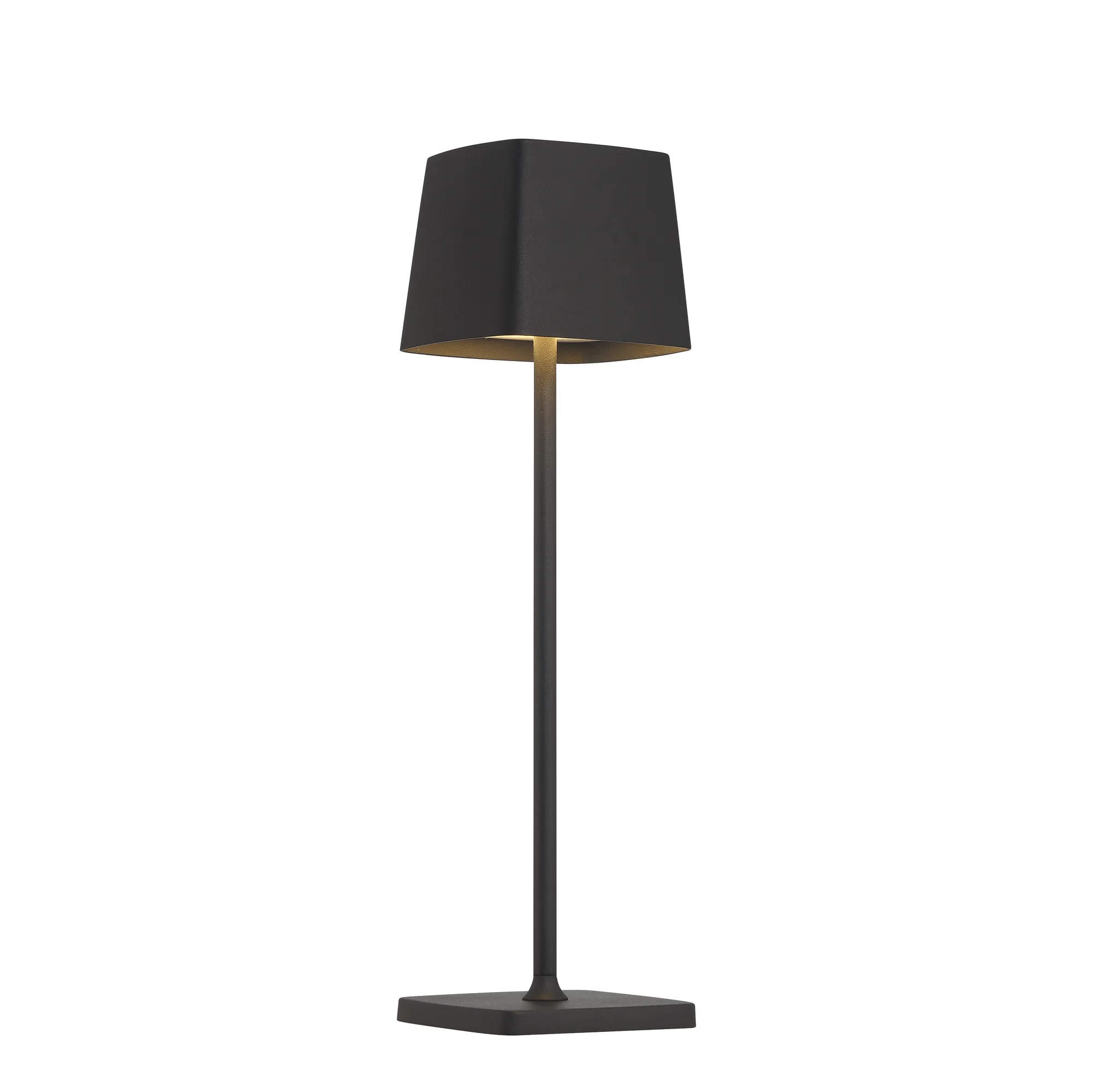 Rechargeable LED Table Lamp in Coal Black