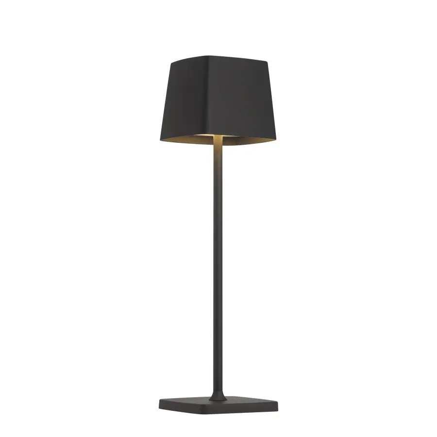 Rechargeable LED Table Lamp in Coal Black - Image 1