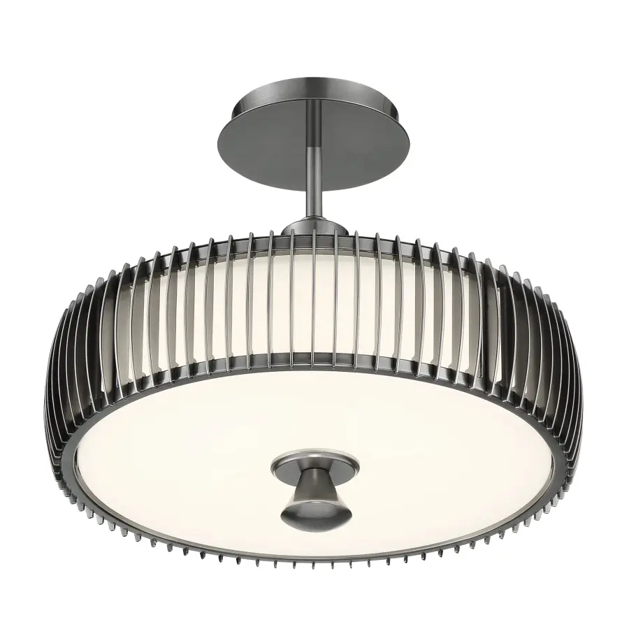 Night Moves 15" LED Semi-Flush Mount Ceiling Light - Image 2
