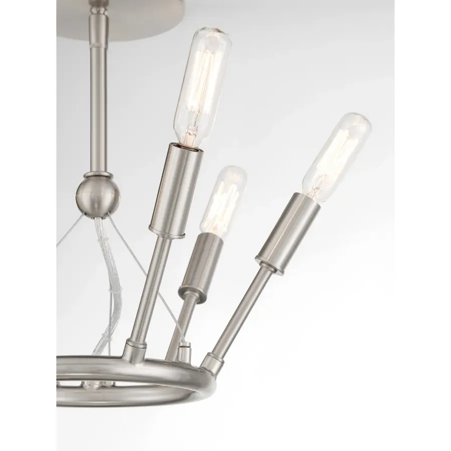 Royalty 6-Light Semi-Flush Mount Ceiling Light - Image 3