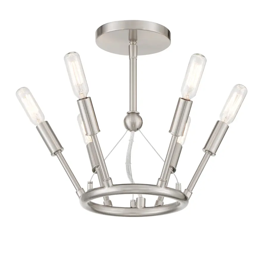 Royalty 6-Light Semi-Flush Mount Ceiling Light - Image 4