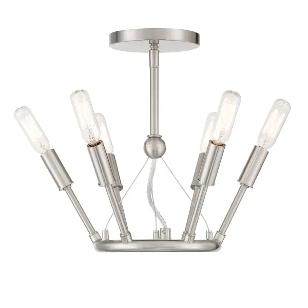 Royalty 6-Light Semi-Flush Mount Ceiling Light - Image 5