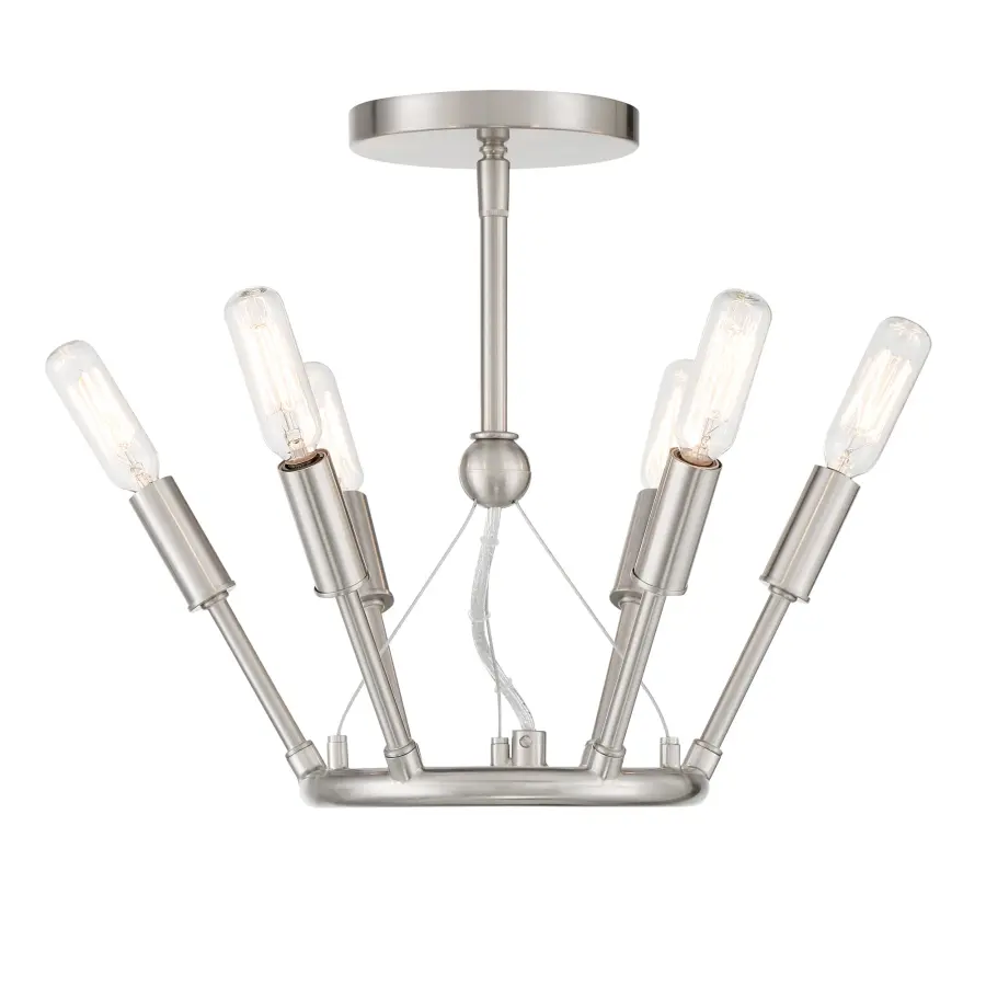 Royalty 6-Light Semi-Flush Mount Ceiling Light - Image 5