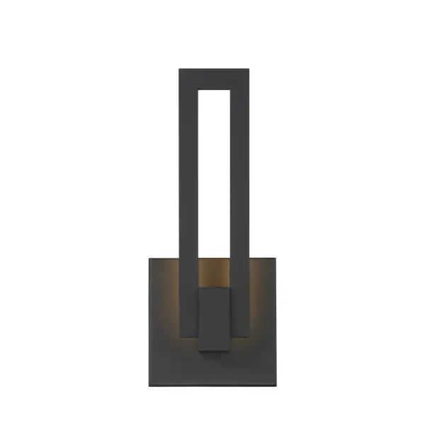 The Music 12" LED wall sconce combines contemporary design with practical functionality. Its compact profile and ADA compliance make it ideal for entryways and pathways, while the high CRI LED delivers warm, natural light. - alternate view