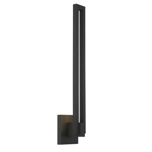 The Music 24" LED wall sconce combines contemporary design with practical outdoor lighting. Its vertical profile and dual glass layers create sophisticated illumination while meeting ADA compliance standards.
